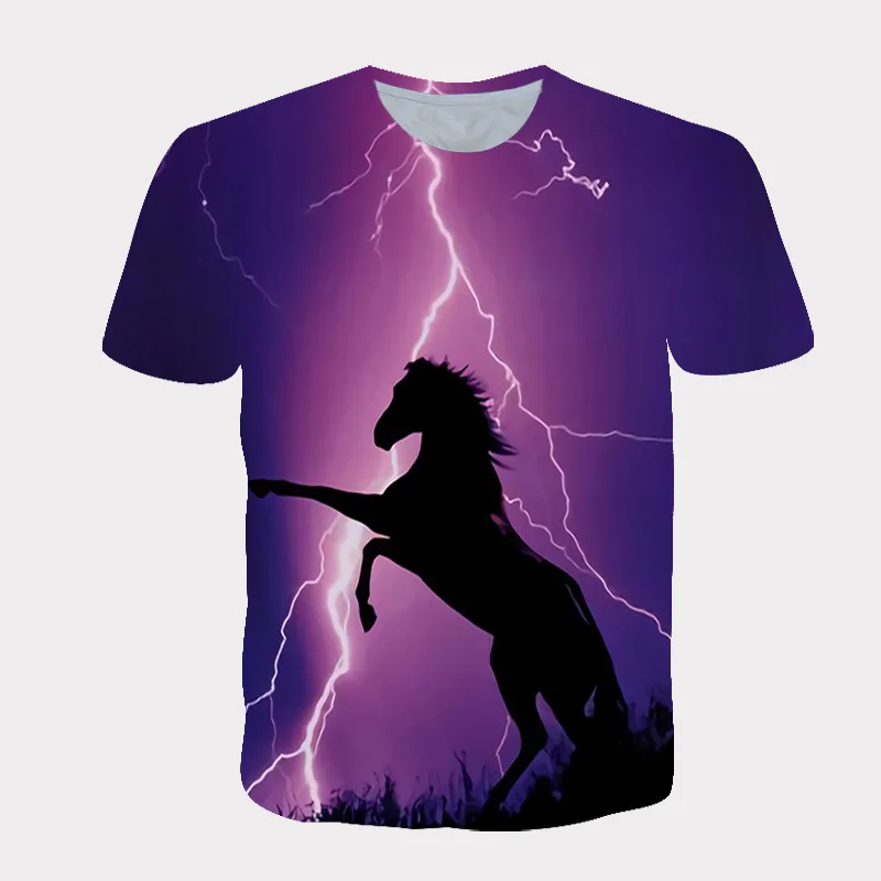 Deep Men Plus Size Lonely Horse 3d 