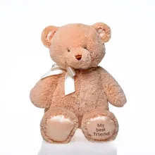 Hot Selling Brown Teddy Bear Toy Blue Plush Stuffed Animal Toys Birthday Gift Girls Super Kawaii Pink Kids Toys