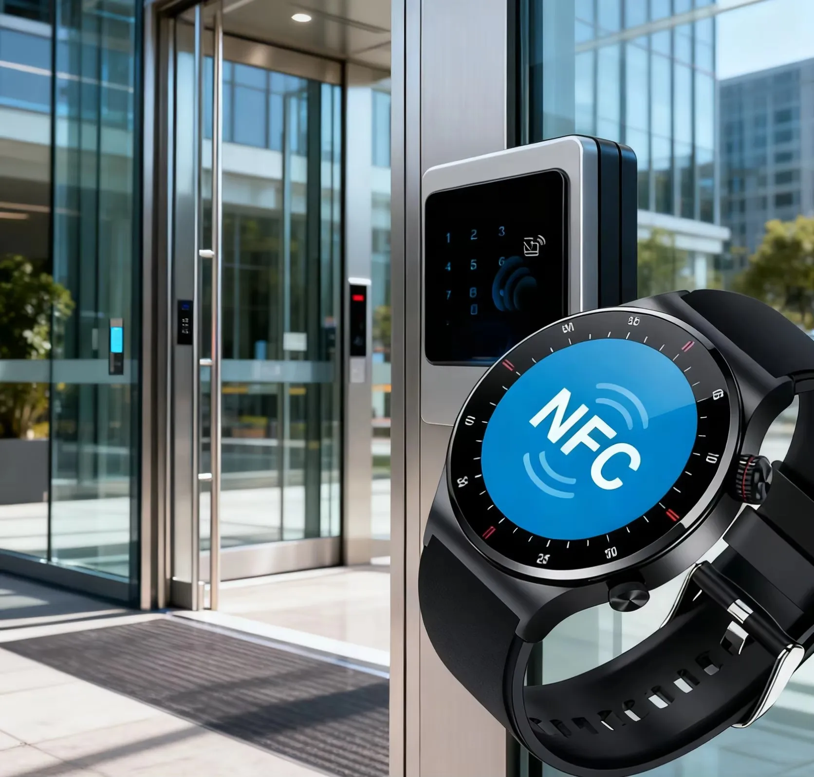 DENIXI Luxury NFC Sports Smart Watch for Men & Women BT Call & Multifunction Waterproof aperçu 4