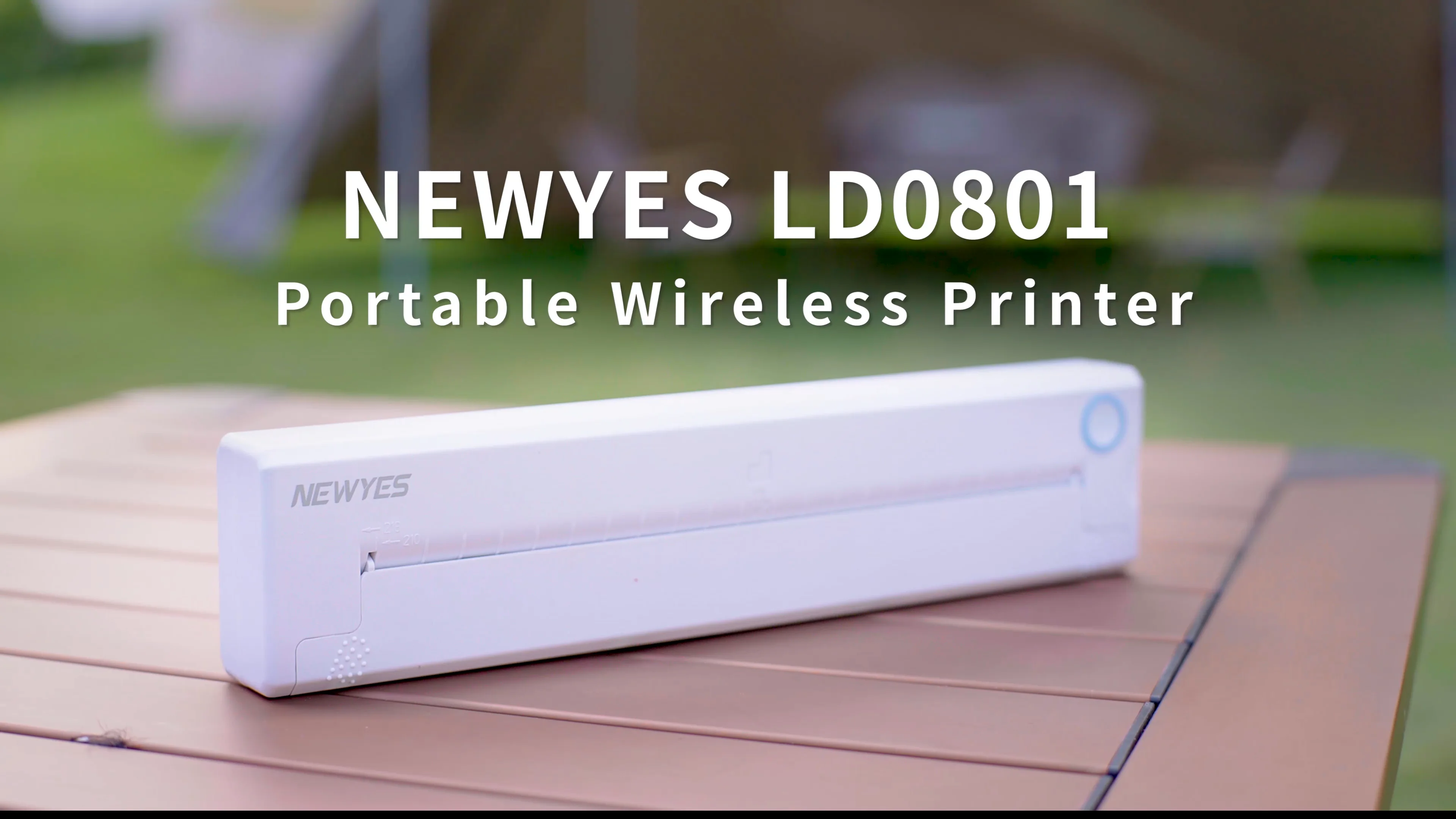 NEWYES Portable Wireless Thermal A4 Printer - The World's Smallest