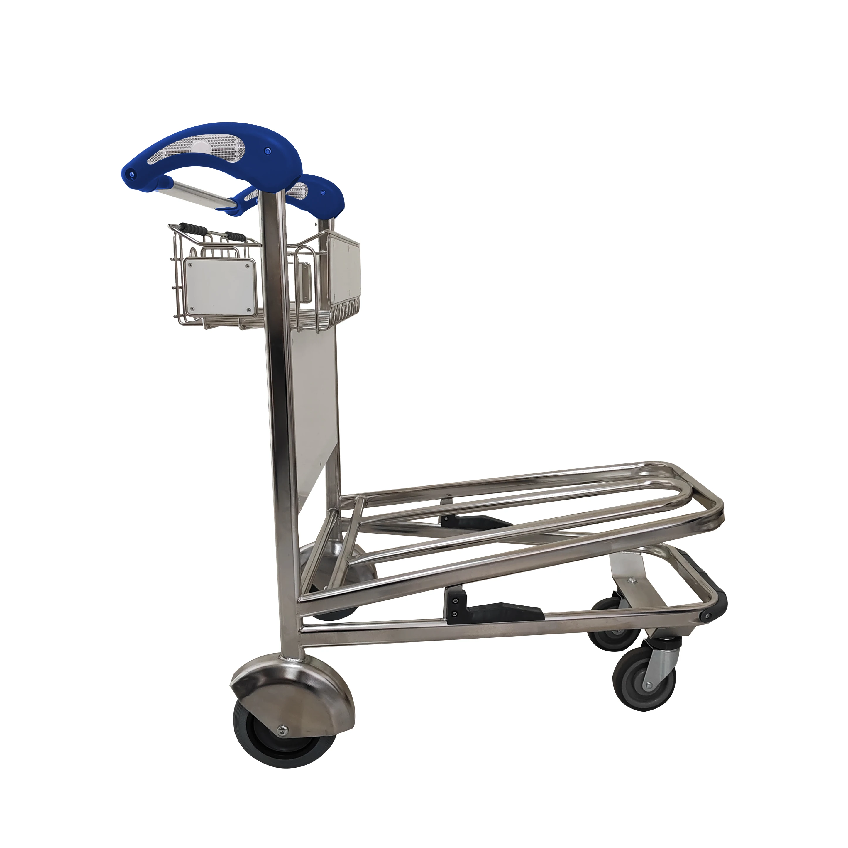 Convenient Airport Luggage Trolley Cart Labor Saving Hand Brake Airport  Trolley