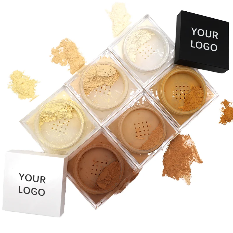 HMU Cosmetics Low MOQ Vegan Makeup for Dark Skin Loose Mineral Powder Wholesale Makeup Vegan Ingredients