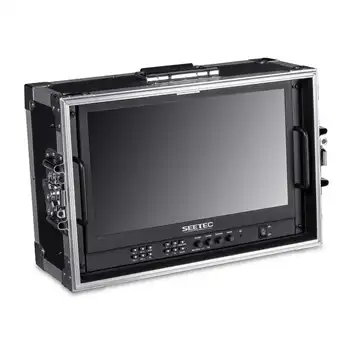 SEETEC ATEM156S-CO 15.6  4*SDI Multi-camera Broadcast Monitor with Flightcase Portable Broadcast Monitor Field Monitor Broadcast
