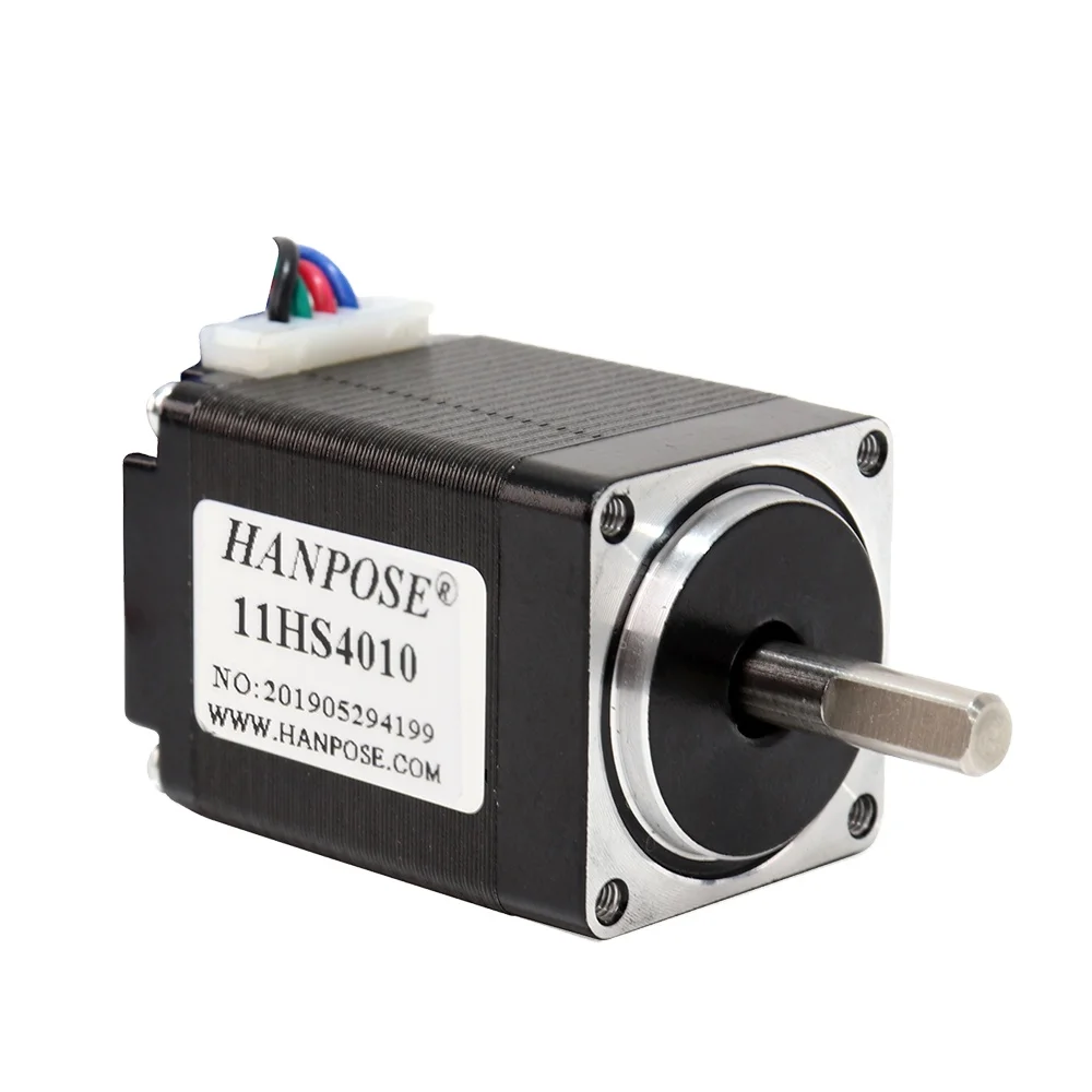 Hanpose Silnik krokowy NEMA11 11HS4010 1,8 stopnia 1,0A 0,12N.M frezowanie i grawerowanie laserowe części maszyn medycznych i do druku 3D 28 Silnik krokowy