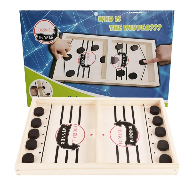  Fast Sling Puck Game,Sling Puck Game, Slingshot Games Toy,Paced  Winner Board Games Toys for Kids & Adults : Sports & Outdoors