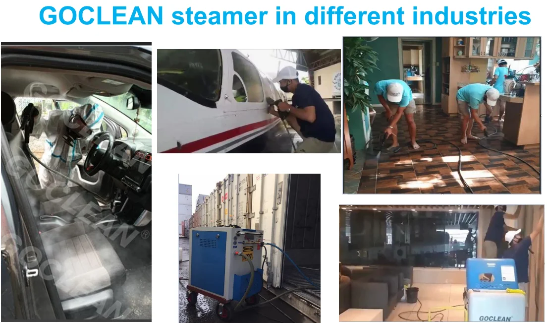 Mobile High Pressure Steam Cleaner Car Washer Wet&dry Steamer