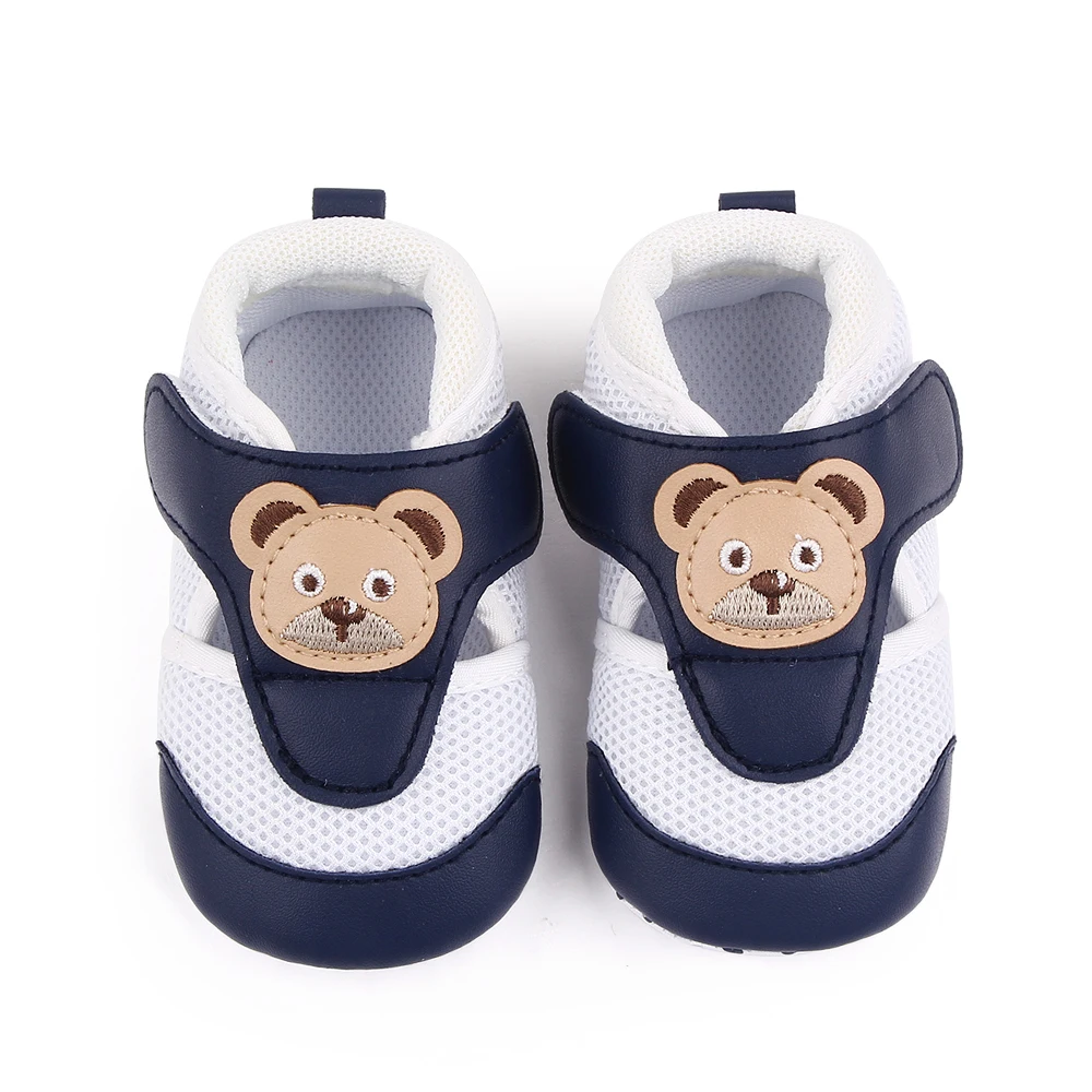 Wholesale Cute Canvas Baby Slipper Cartoon Animal Pattern Anti-Slip First Walker Baby Moccasins for  Newborn Toddler Infant supplier