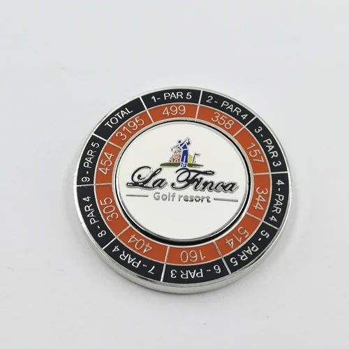 Magnetic Golf Poker Chip Magnet Golf Ball Marker  Custom  Factory Price Golf  Club Ball Markers
