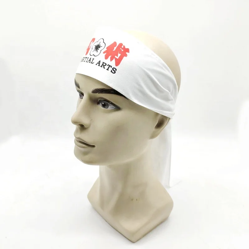 Fancy White Customized Cotton Printed Japan Hachimaki Tradition