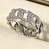 T0089 white gold, half circle stone