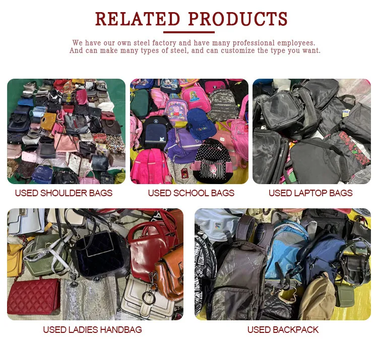 Factory Wholesale Used Bags Bales Second Hand Leather Handbags For