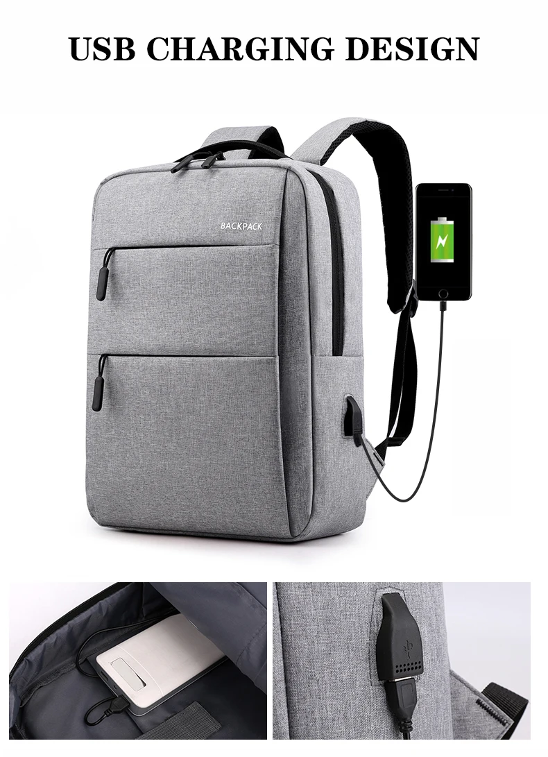 Laptop Backpack Business 15.6 Inches Anti-theft Backpack Laptop Travel ...
