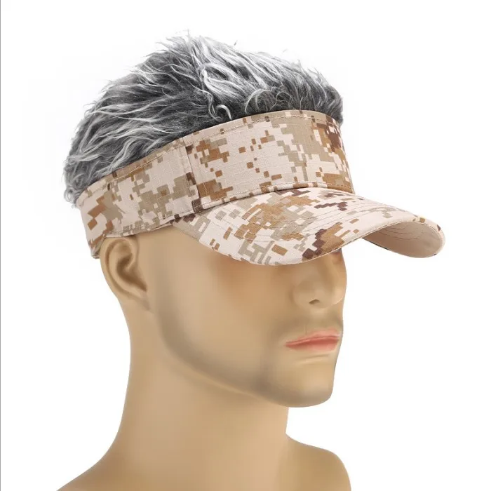 Hot Sale Wig Camouflage Baseball Hat 