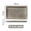 15 inch rectangle plate