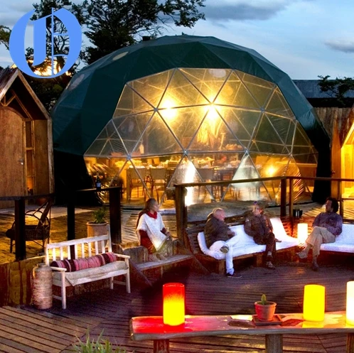 JIEOL Steel Frame PVC Fabric Event Geodesic Dome Tent for Outdoor Camping