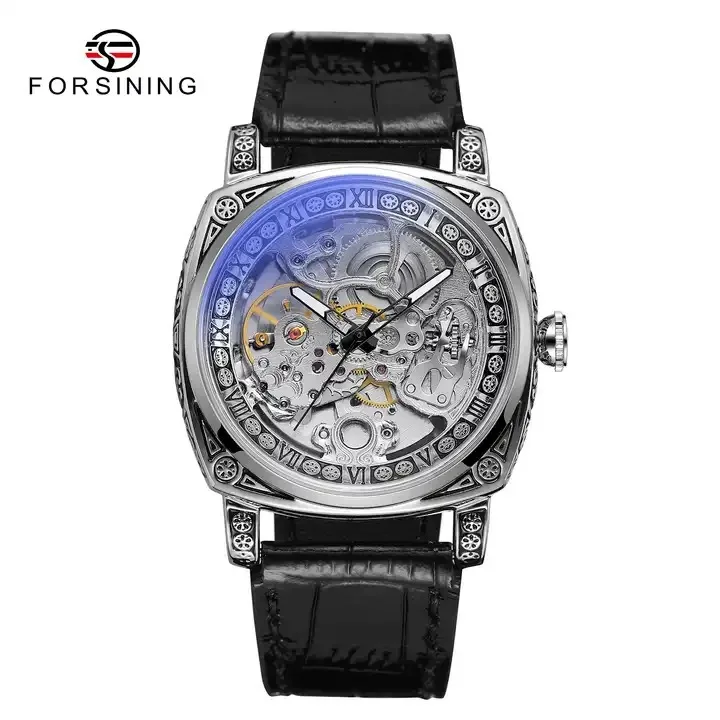 Forsining Luxury Automatic Mechanical Watch Skeleton Tourbillon