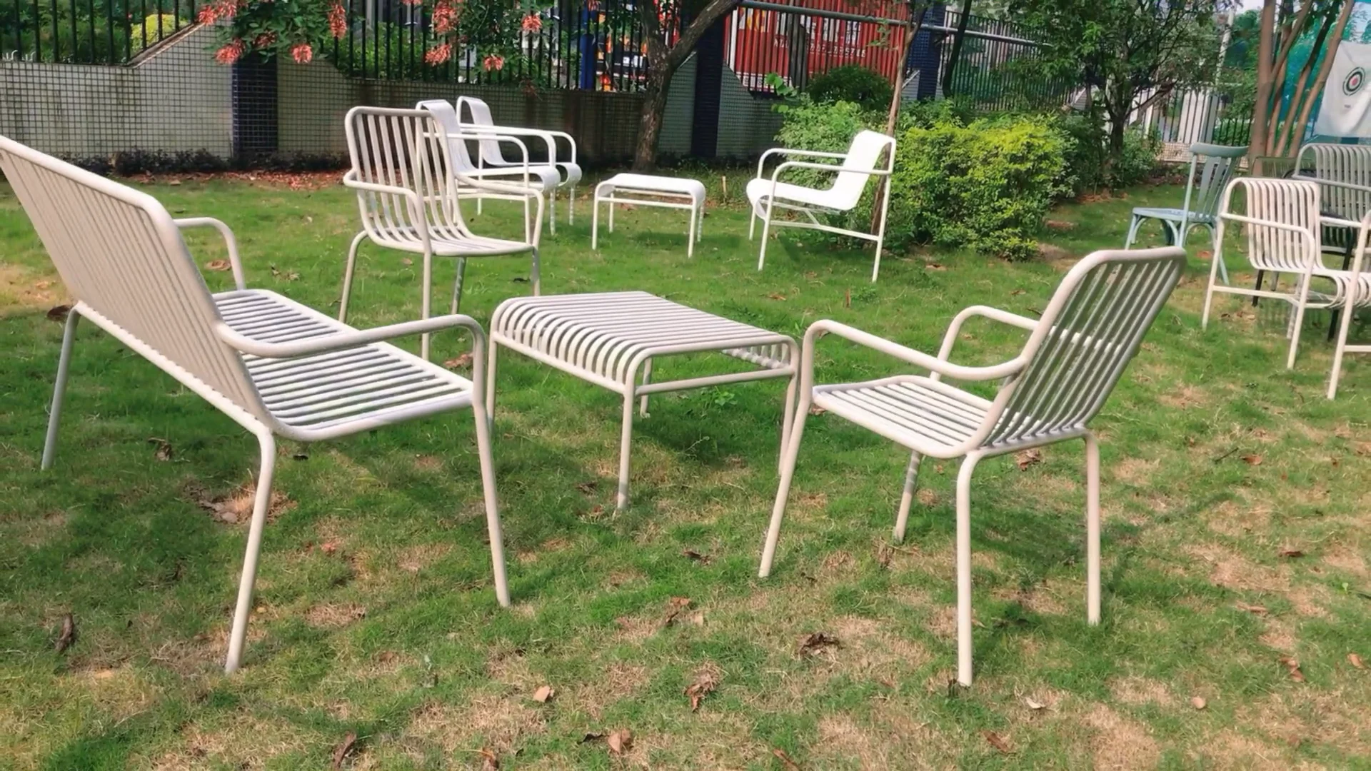 Modern Patio Furniture Commercial Metal Dining Chair Hotel Restaurant