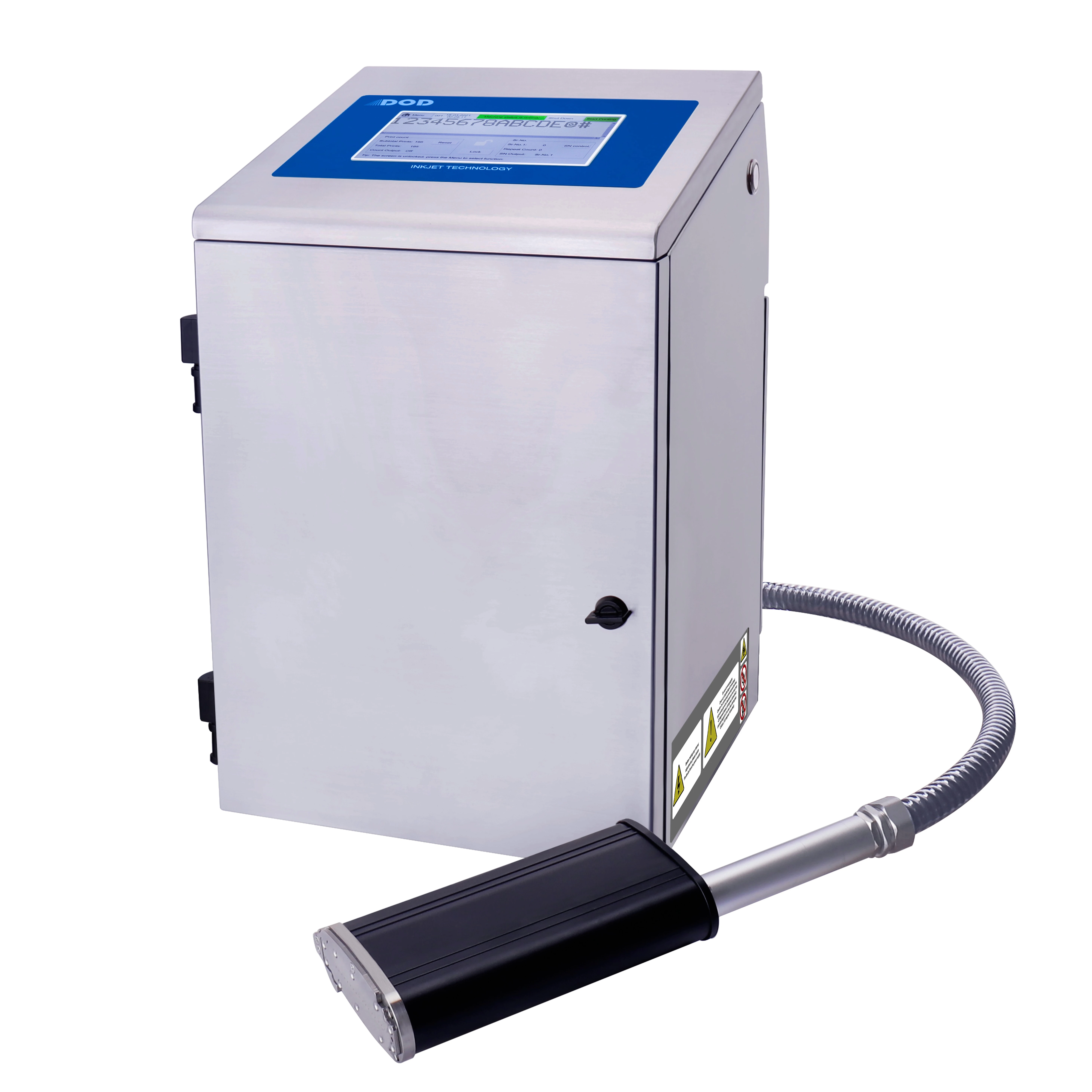 DOD Textile Label Printer Batch Code Printing Coding Machine Price in Delhi for Bags Stone Tyre