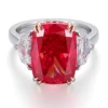 Bague en or massif 14 carats avec diamant de laboratoire