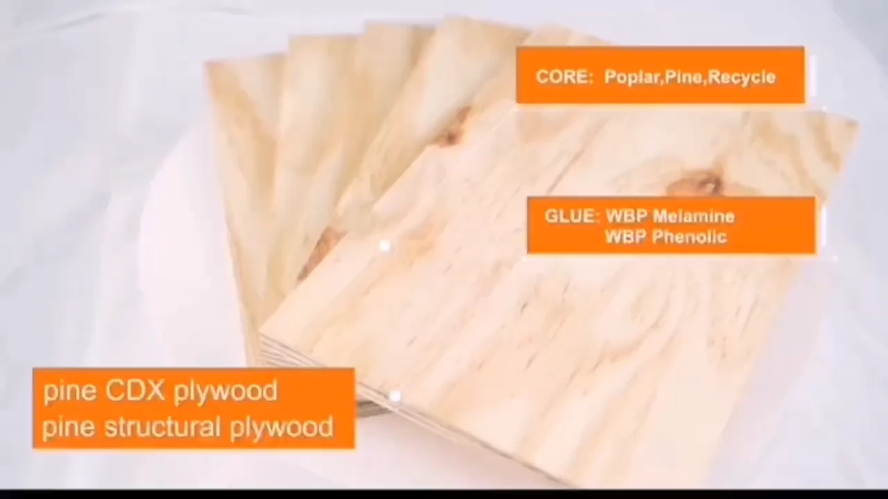 Waterproof Structural Plywood Cdx Knots Pine Plywood 4x8 Cdx Exterior