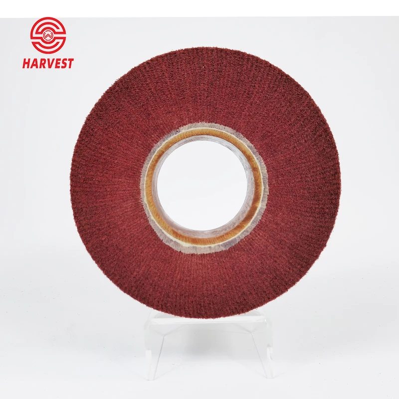 Deburring Roller Abrasive Polishing Wheel Non Woven Flap Grinding