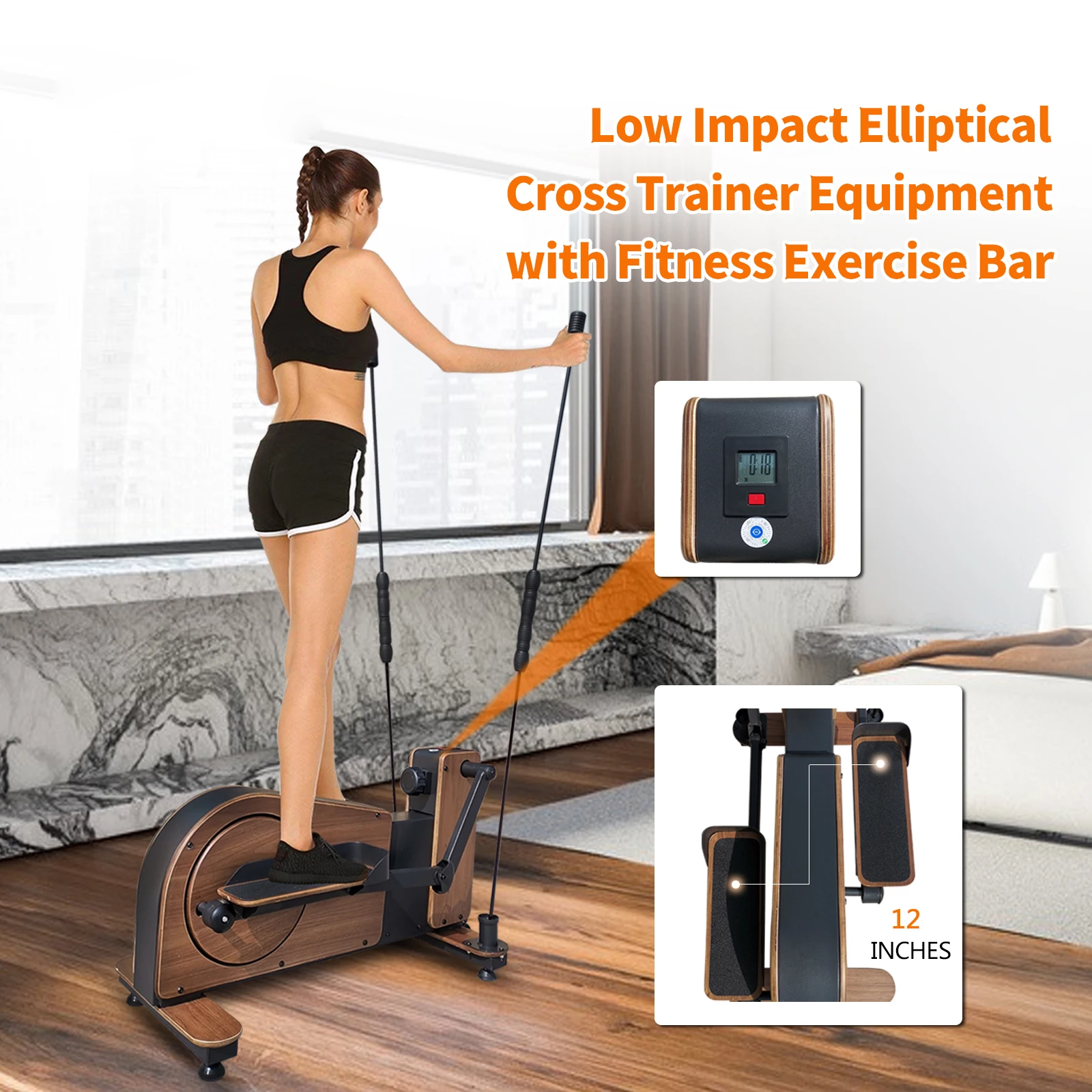 High End Trojan Horse Elliptical Machine for Small Spaces