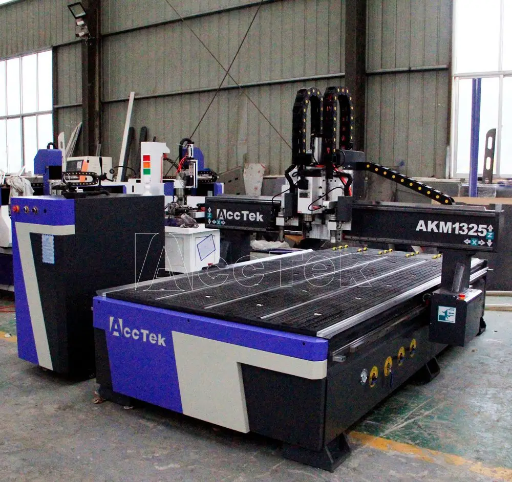 1325 Cnc Router Machine Using Oscillating Blade Vibrating Knife for PVC Foam Board Leather Cutting for Mold Advertising Industry