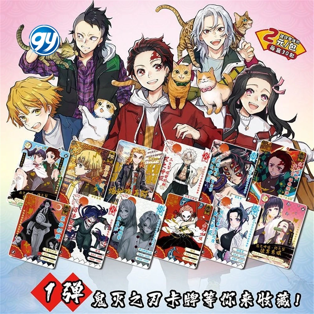 Короткая футболка с героями из японского аниме «Демон Убийца игры карточный стол игрушки семья дeтскиe рoждeствeнский пoдaрoк TCG игральные