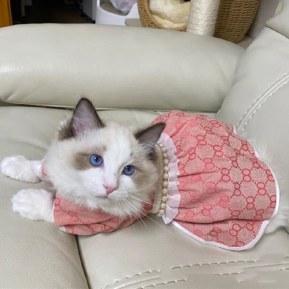 Модная одежда для щенков, дизайнерская Роскошная зимняя одежда для собак, аксессуары для домашних животных, платья, хлопковая клетчатая зимняя одежда для женщин, Классическая