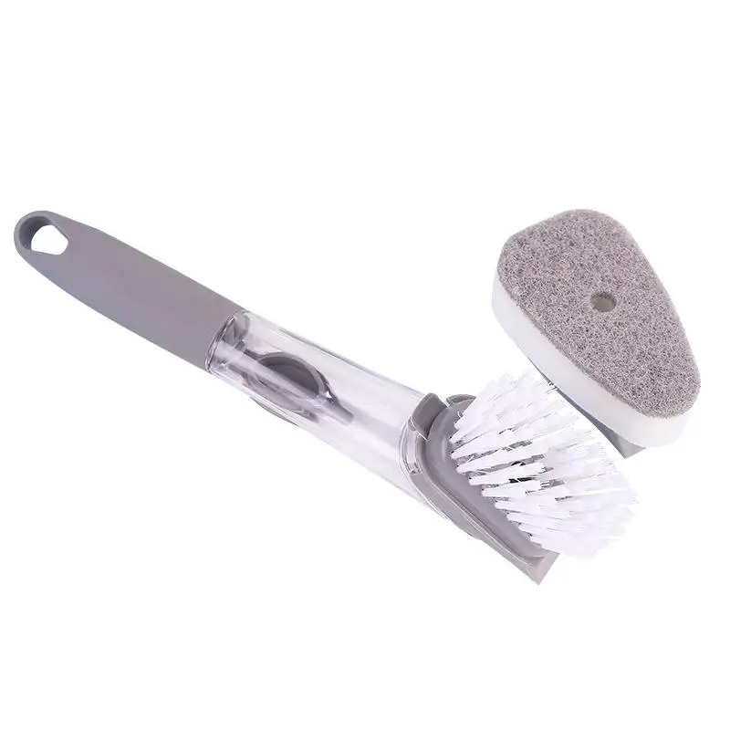 Type de remplissage automatique de liquide, brosse hydraulique multifonctionnelle à Long manche pour nettoyer les artefacts, brosse pour la vaisselle de cuisine domestique