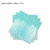 bleu glacier (serviettes en papier-20 pièces