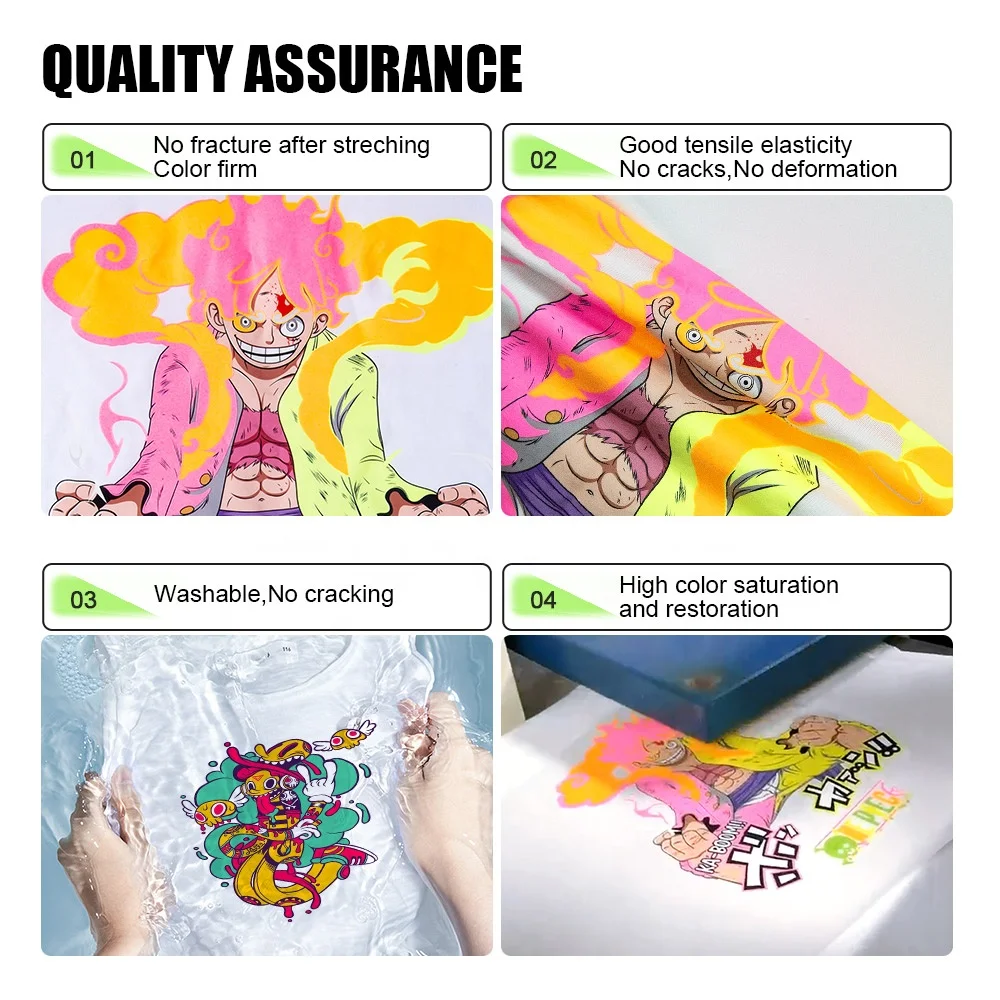 100ml 250ml 500ml 1000ml Premium DFT Tinta White Encre Color UV Textile Inkt DTF Ink for Epson L805 I3200 4720 5113 DX5 Printer