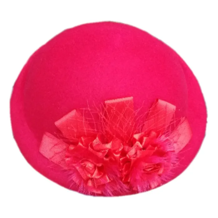 Vintage British Style Pillbox Hat for Women - 100% Wool Felt  display picture 1