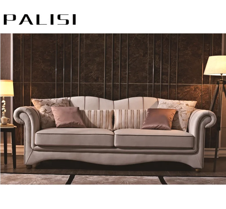 Royal Sofa Furniture Living Room Noble Curved Frame Sofa Furniture Set Customize New Model