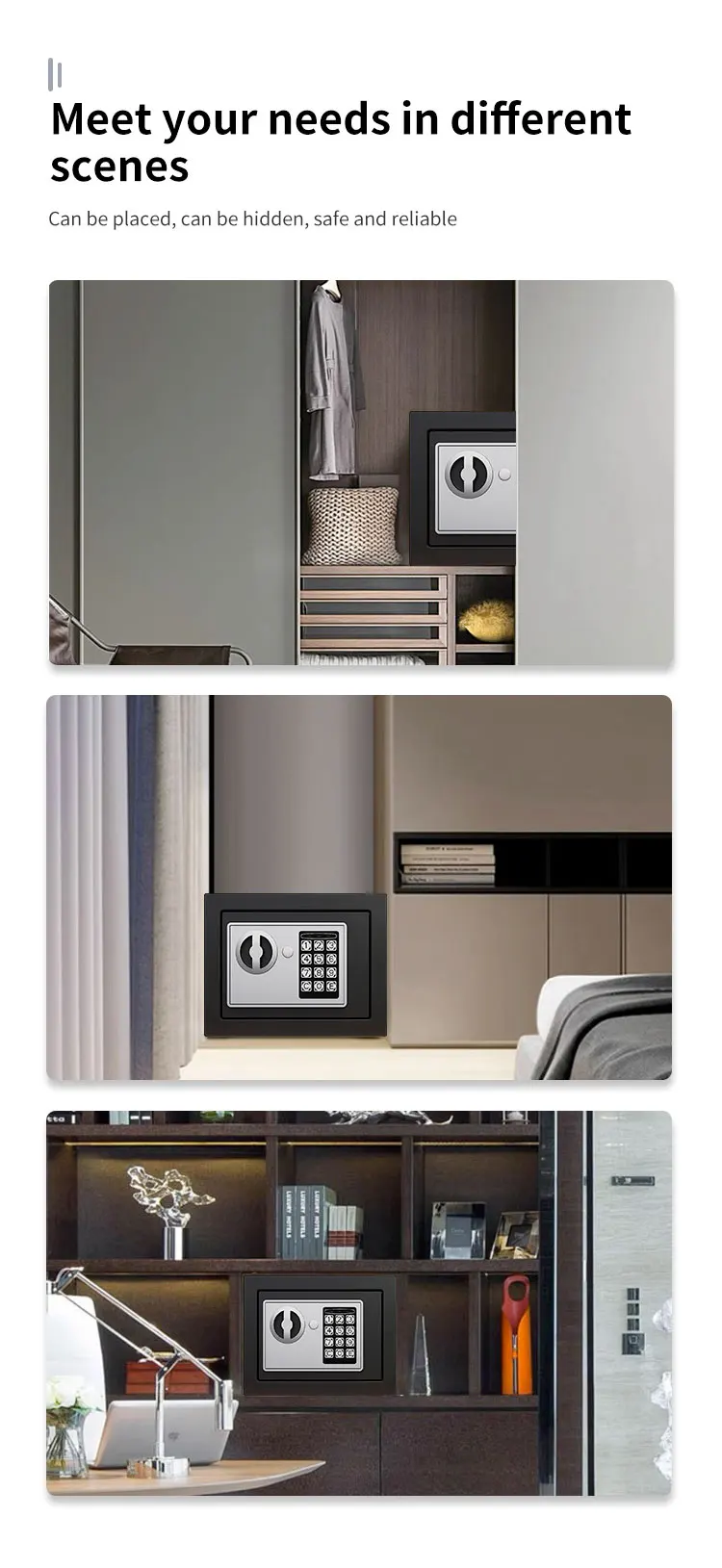 Small Electronic Mini Deposit Key Office Home Time Lock/Locker Digital Money Deposit Safety Kids Mini Safe Box factory