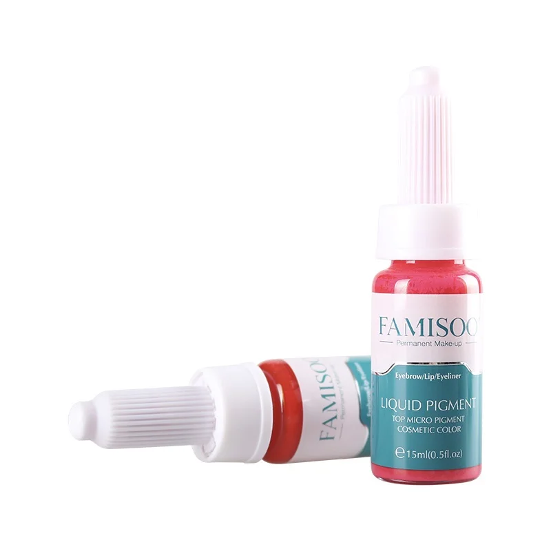 Famisoo Custom Tatoo Ink Permanent Makeup Pigment Semi Phibrows  Liquid Micro Pigments