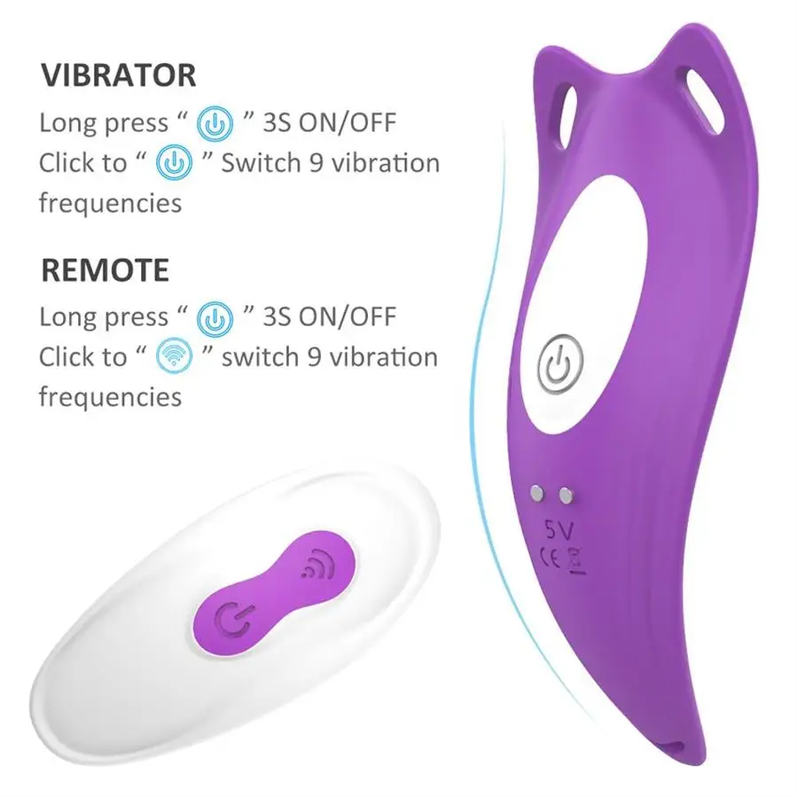 S-HANDE Wireless Remote Control Wearable Vibrator Panties for Women Ladyboy Clitoris Stimulation Sex Toys with Sex Underwear