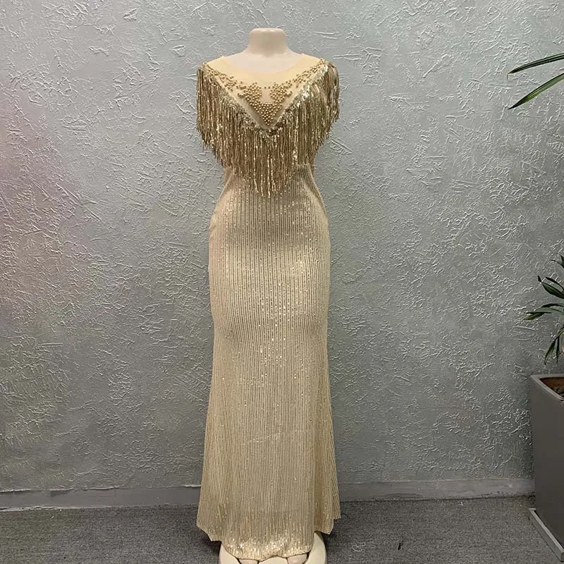 Elegant African Print Plus Size Maxi Dress Crystal Beaded Fringe Pearl Beading Dress Night Party 2022 Plus Size Maxi Dresses Elegant African Print Plus Size Maxi Dress Crystal Beaded Fringe Pearl Beading Dress Night Party 2022 Plus Size Maxi Dresses