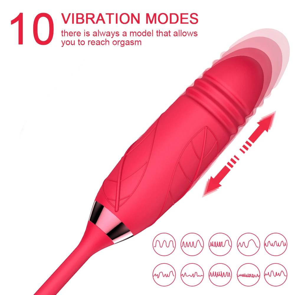 Cihazın ileri-geri itme ve titreşim fonksiyonunun detaylı görünümü.