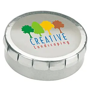 Custom Click Clack Metal Mini Round Mint Gum Candy Tins eclipse Slider Breath Mint Tin Twisting Mint Tin Box Packaging