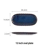 12-inch oval plate
