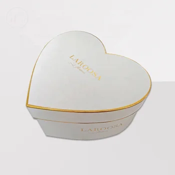 Multi-Color Heart Shaped Gift Box for Flowers Heart Jewelry with Sponge Lining UV Coating and Embossing Wholesale