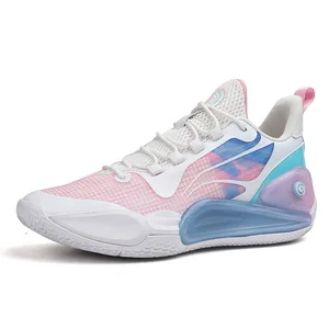 High Quality Breathable Men's Basketball Shoes Fashionable Wholesale Sneakers for Kids' Summer Casual Running Rubber Sport