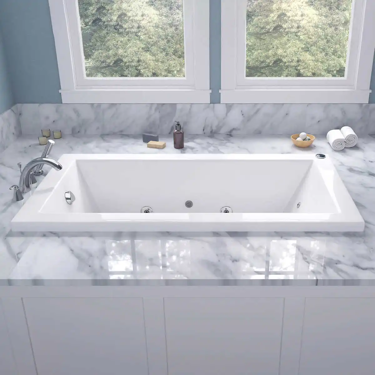 ORTONBATHホットコールドスパマッサージピュアアクリルドロップ