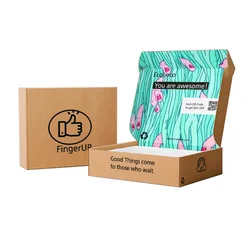 Коробка из пищевого картона с дюжинами пончиков для работы дома с пользовательским логотипом