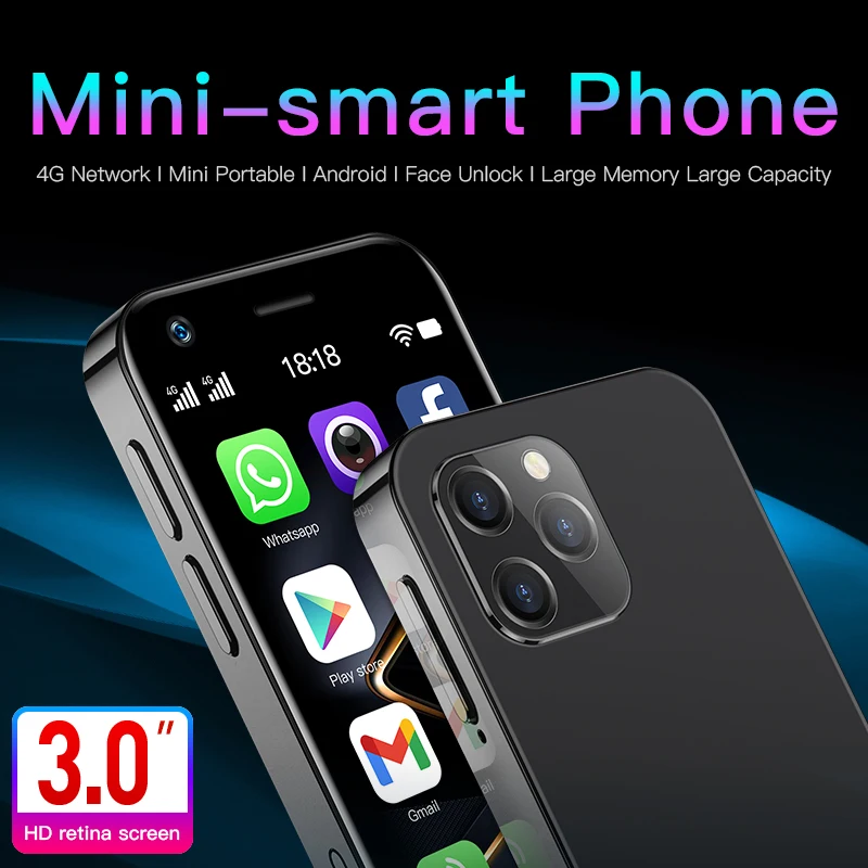 Soyes XS16 3インチミニスマートフォン Android 4G、2000mAhバッテリー対応