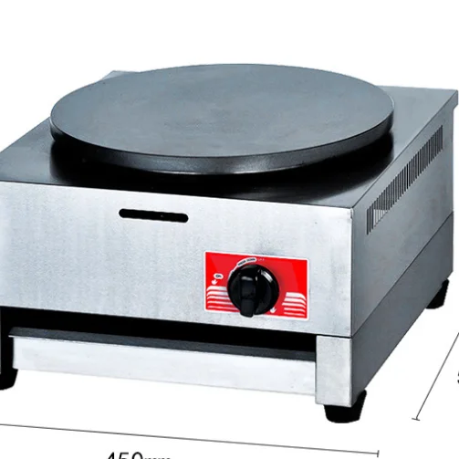 Commercial Restaurant Stainless Steel Crepe maker Double Plates Crepe Machine Gas pancake crepe making machine