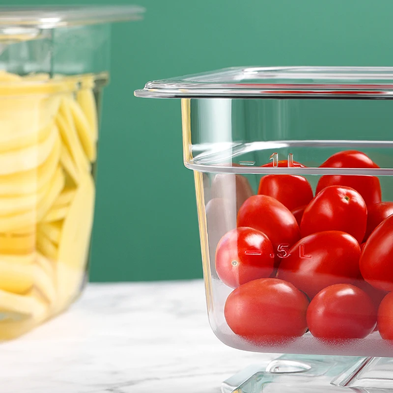 Коммерческое оборудование для общественного питания размера 1/6, другие товары для ресторанов и отелей, тарелка для жарки, пластиковый контейнер для Гастроемкости из поликарбоната, сковорода для еды Gn