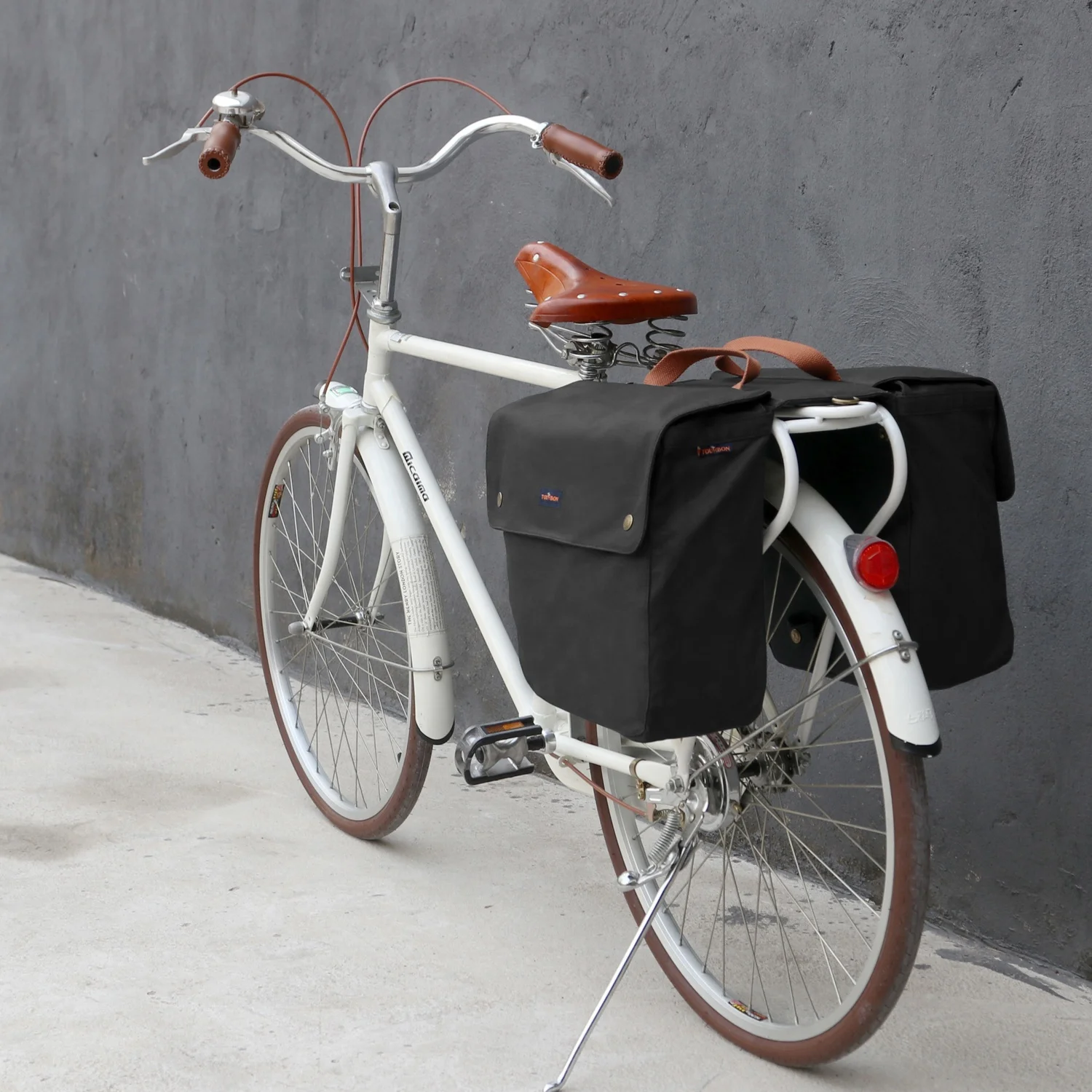canvas bike saddle bolsa