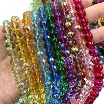 stock for sale sparkling beads with ab 8mm bracelet round beads for jewelry making
